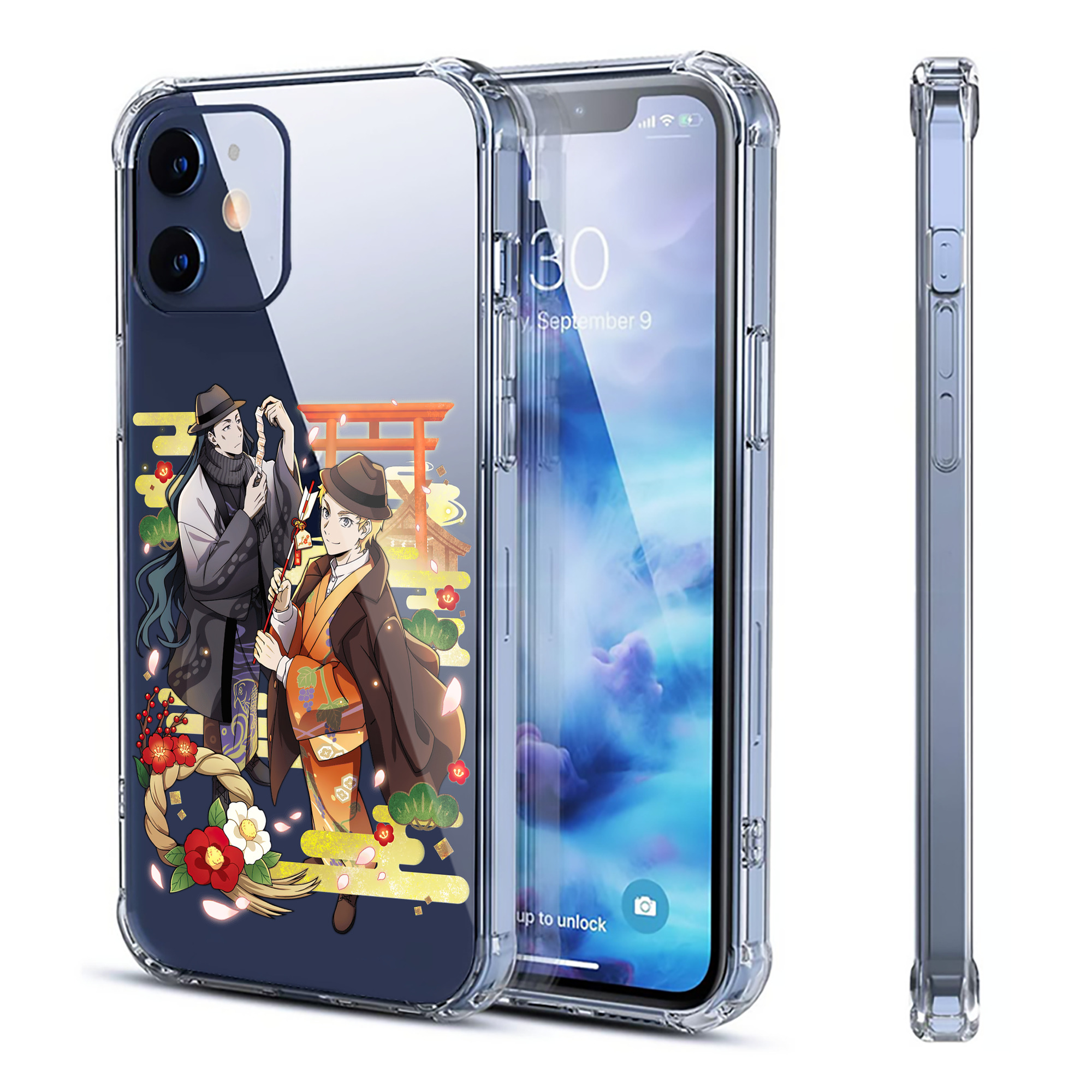（画像用） 文豪ストレイドッグス Bungo Stray Dogs 【iPhone 12シリーズ対応】透明スマホケース（クリアソフトケース）